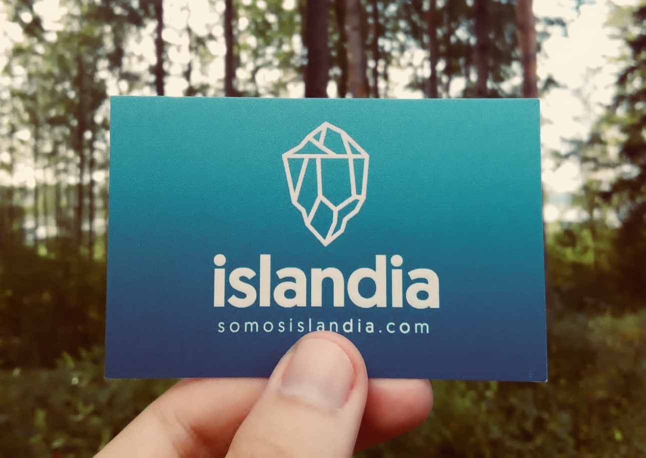 foto de tarjeta de presentacion islandia